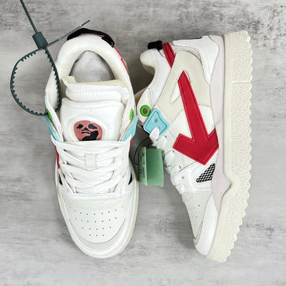 Off-White Sponge Mid "White-Red"