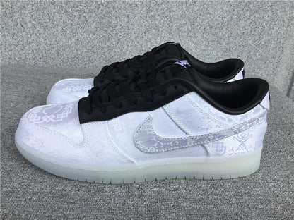 Clot x Fragment Design x Nike Dunk "White-Black"