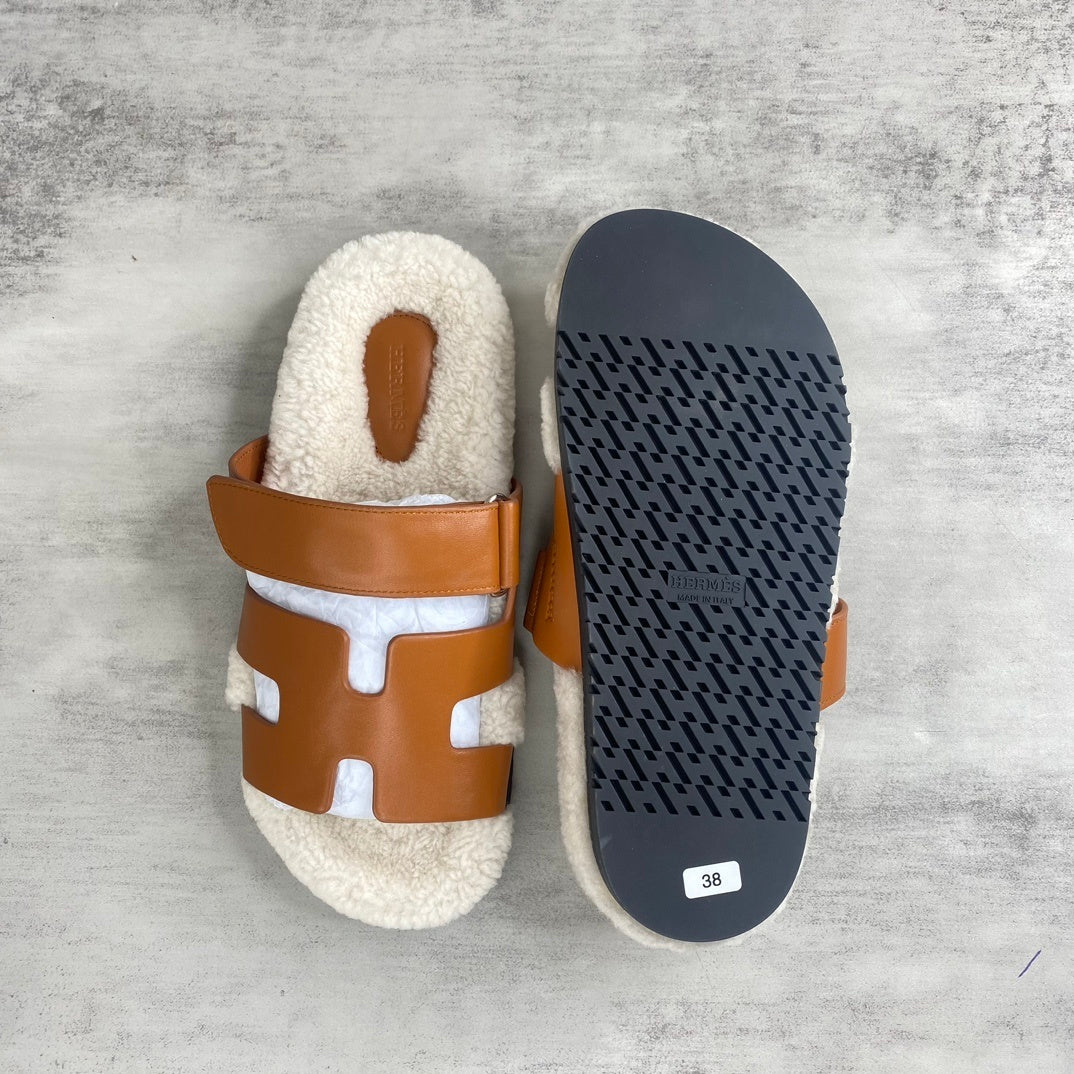 Hermes Chypre Sandals "Brown"
