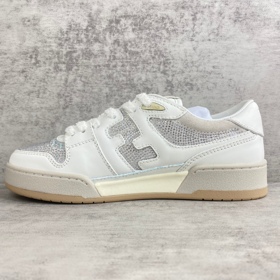 Fendi Match "White-Beige" Crystals