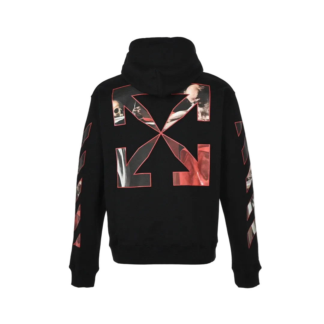 Off-White Caravaggio Hoodie "Black-Red"