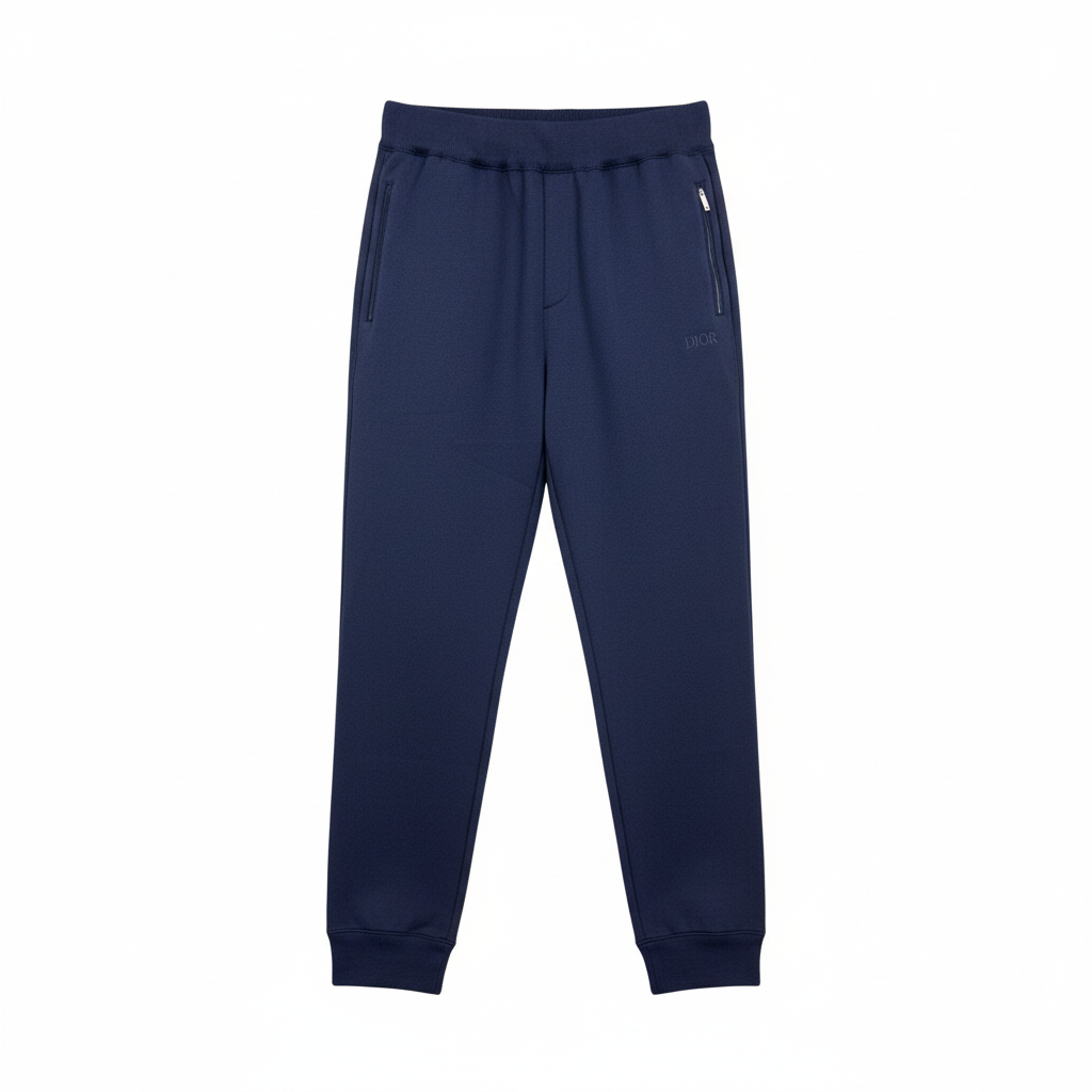 Dior Track Pants "Navy Blue Cahsmere and Cotton Knit"