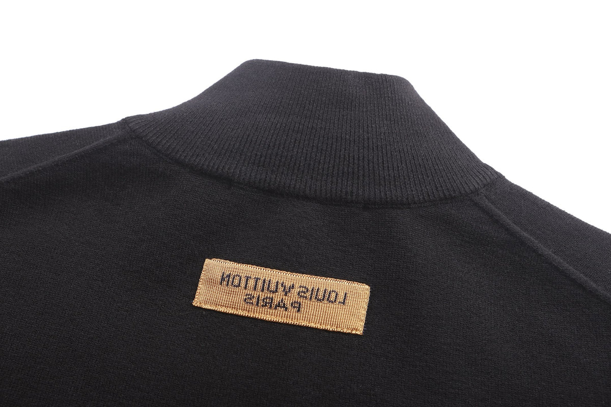 Louis Vuitton LVSE Inside-Out Zipped Through Cashmere Cardigan "Black"