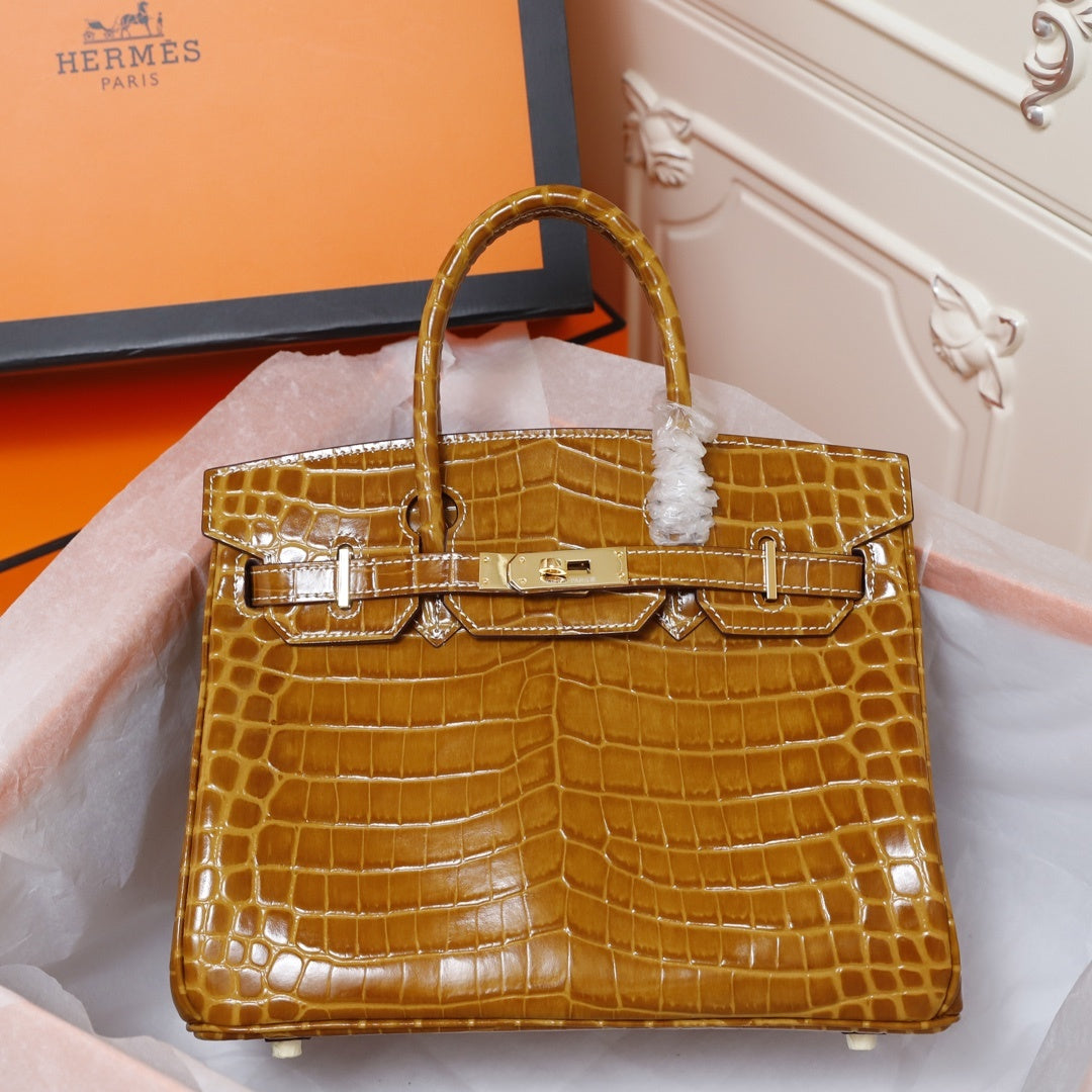 Hermès Crocodile Birking 35
