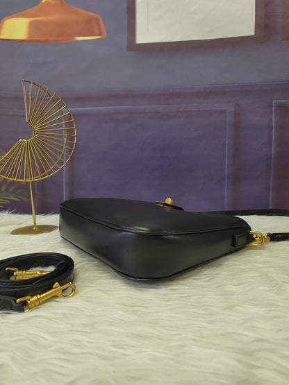 Celine Small Camille 16 Soft Bag in Smooth Calfskin "Black"