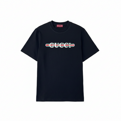 Gucci Printed Cotton T-Shirt "Black"