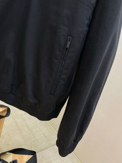Dior Mountain Pullover Overshirt "Black Blended Cotton Twill"