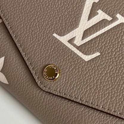 Louis Vuitton Sarah Wallet "Bicolour Monogram Empreinte Leather"