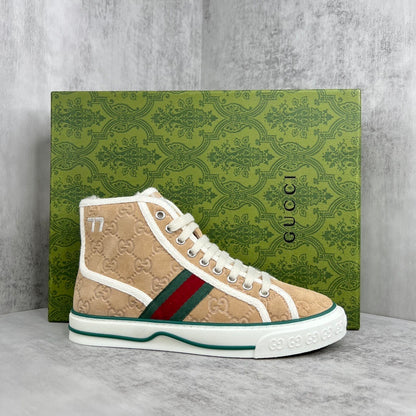 Gucci Tennis 1977 High-Top "Beige Monogram"