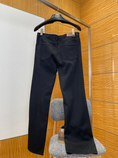 Gucci Cotton Denim Pants with Horsebit Detail