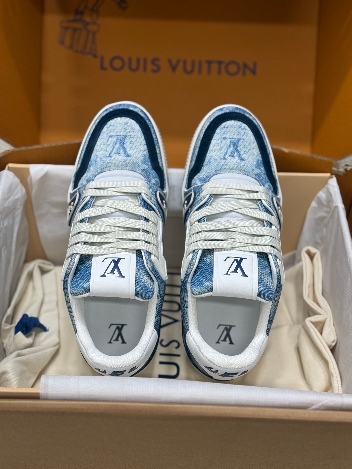 Louis Vuitton LV Trainers "Light Blue Denim"