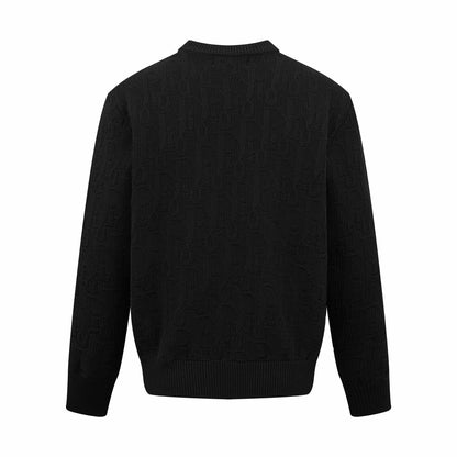 Dior Oblique Sweater "Black Cotton Blend Jersey"