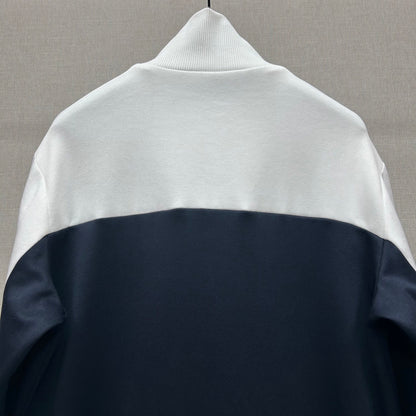 Gucci Technical Jersey Zip Jacket "Navy-White"