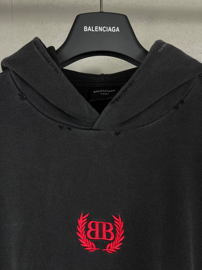 Balenciaga Hoodie "Black-Red"