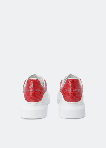 Alexander McQueen Oversized "White-Red Croc Effect"