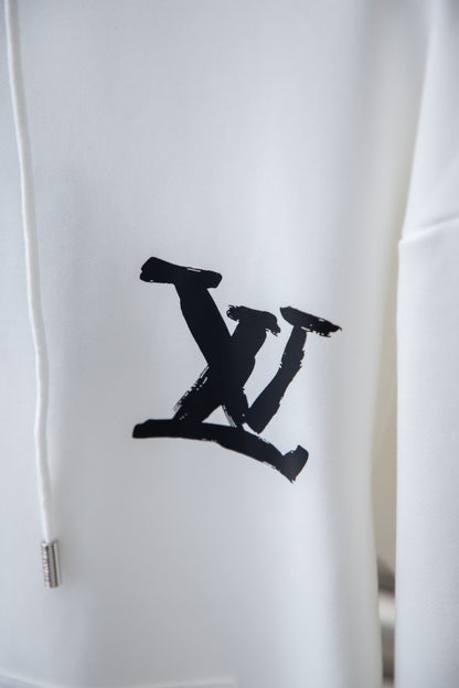 Louis Vuitton Hoodie "White-Black"