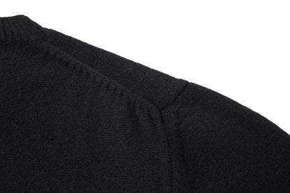 Prada Embroidered Logo Sweater "Black"