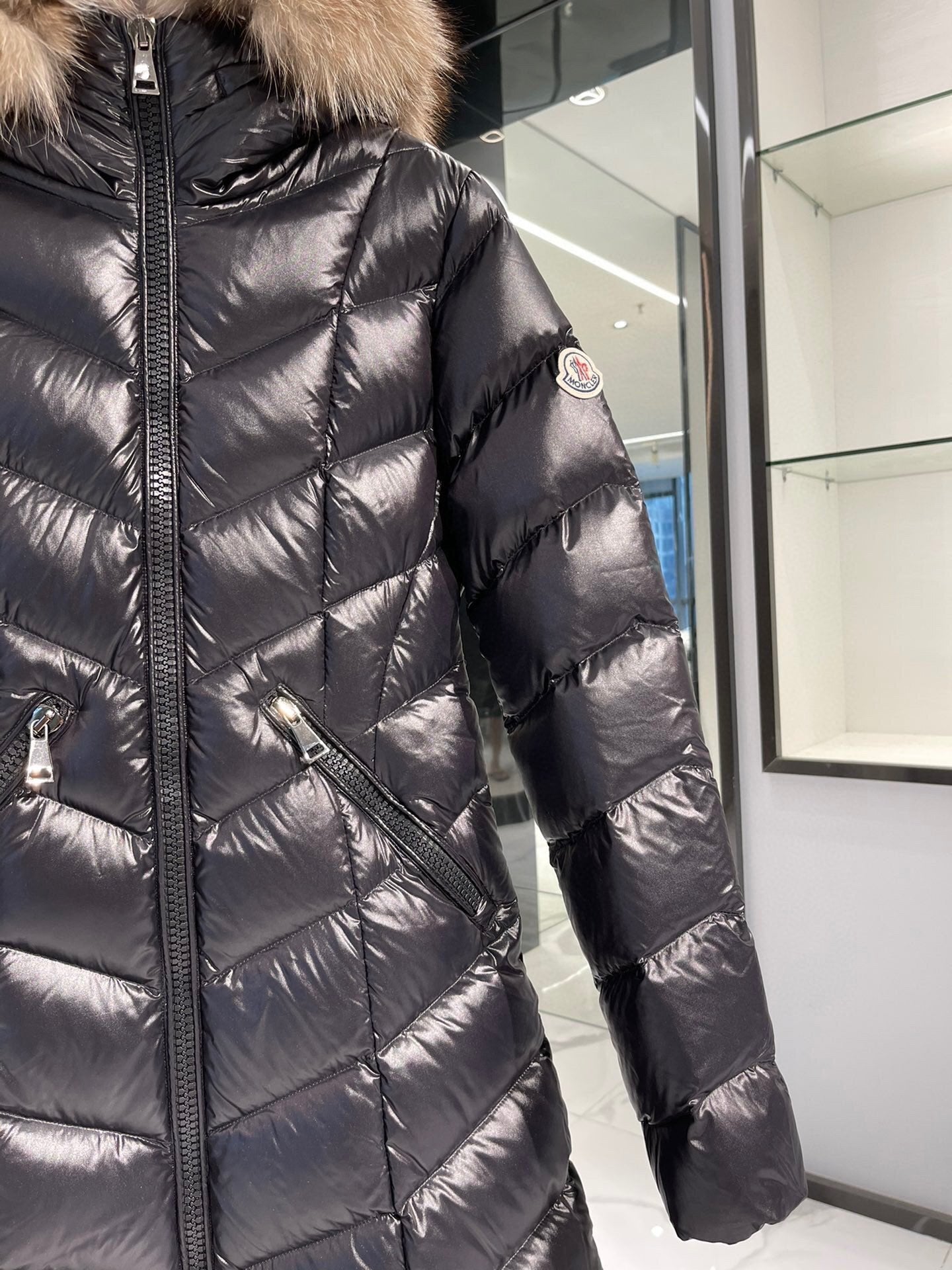 Moncler Fulmarus Long Down Jacket "Black"