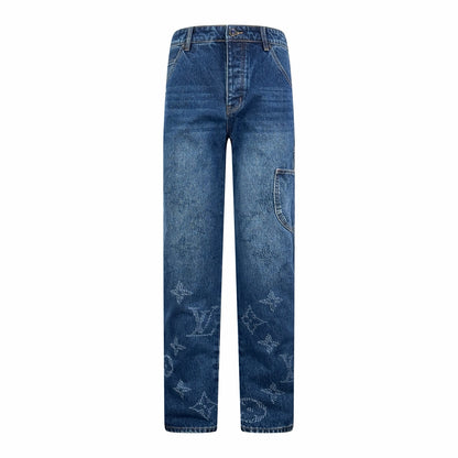 Louis Vuitto Monogram Denim Workwear Pants