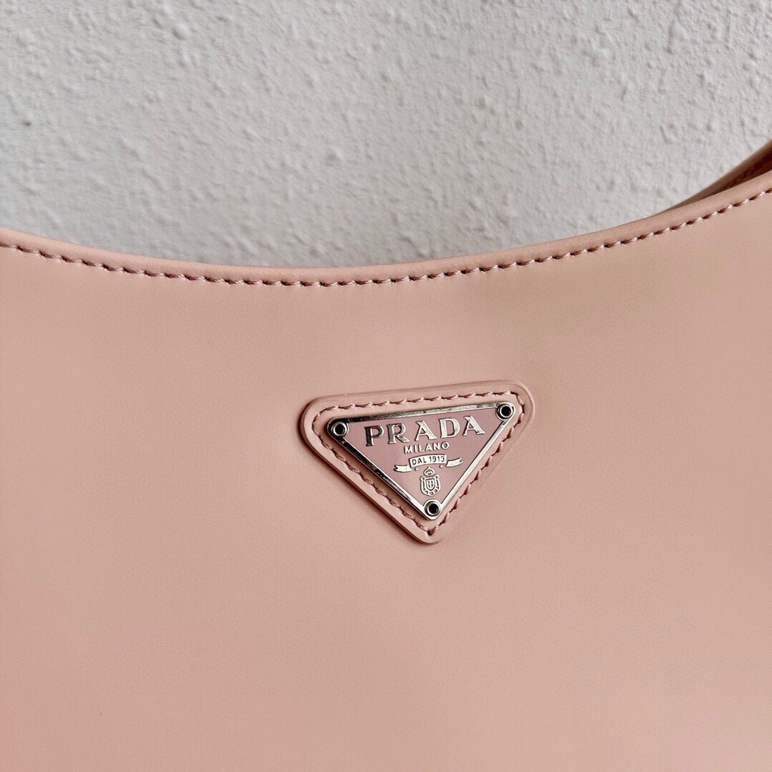 Prada Cleo Brushed Leather Shoulder Bag