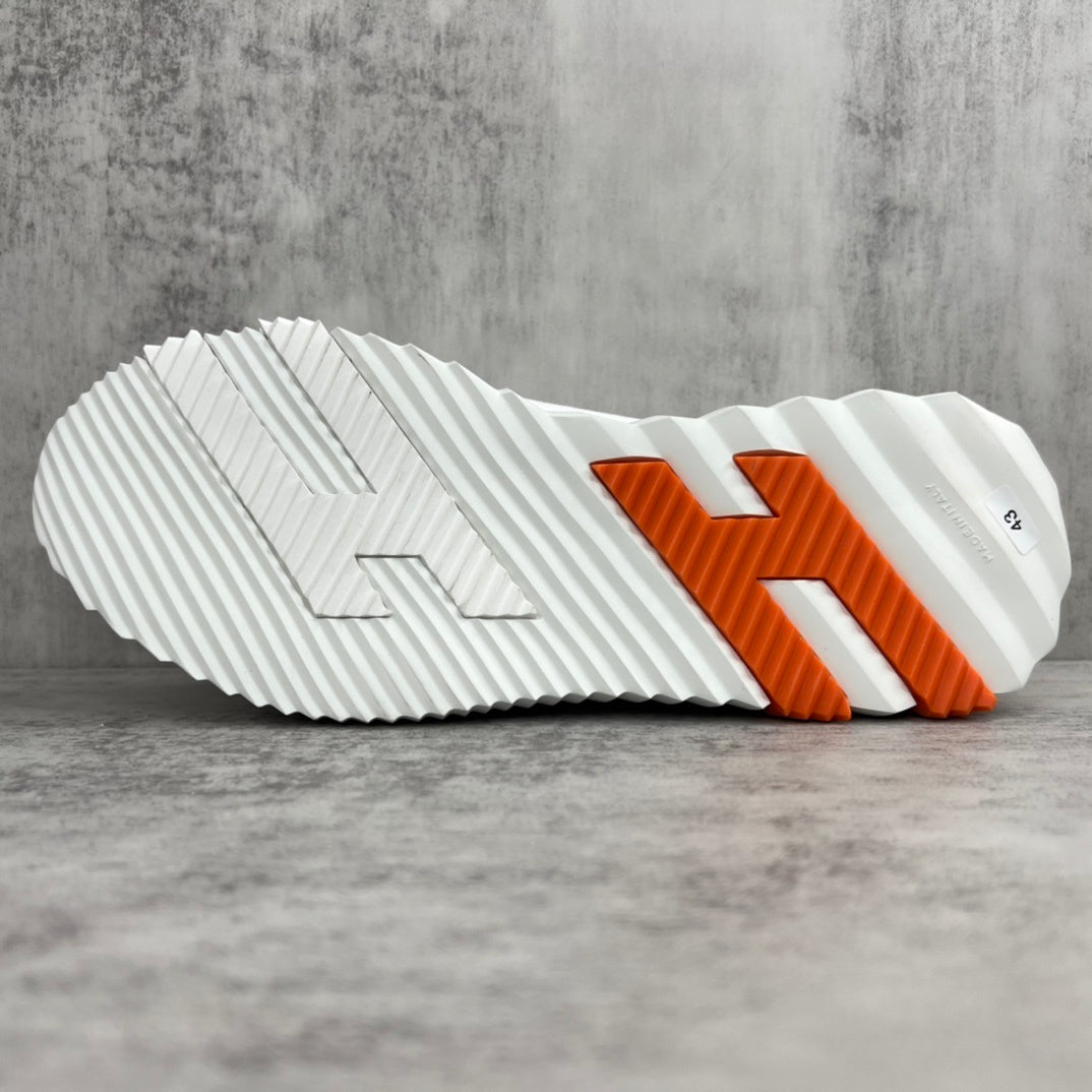 Hermes Bouncing Sneakers "White-Grey-Orange"
