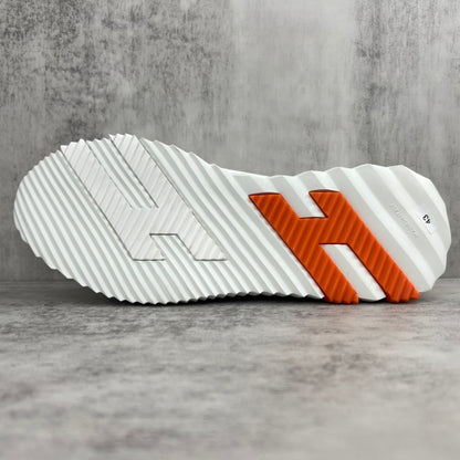 Hermes Bouncing Sneakers "White-Grey-Orange"