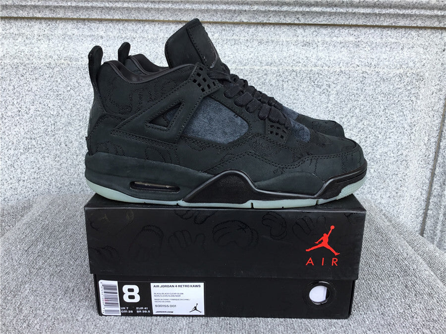 Kaws x Air Jordan 4 Retro "Black"