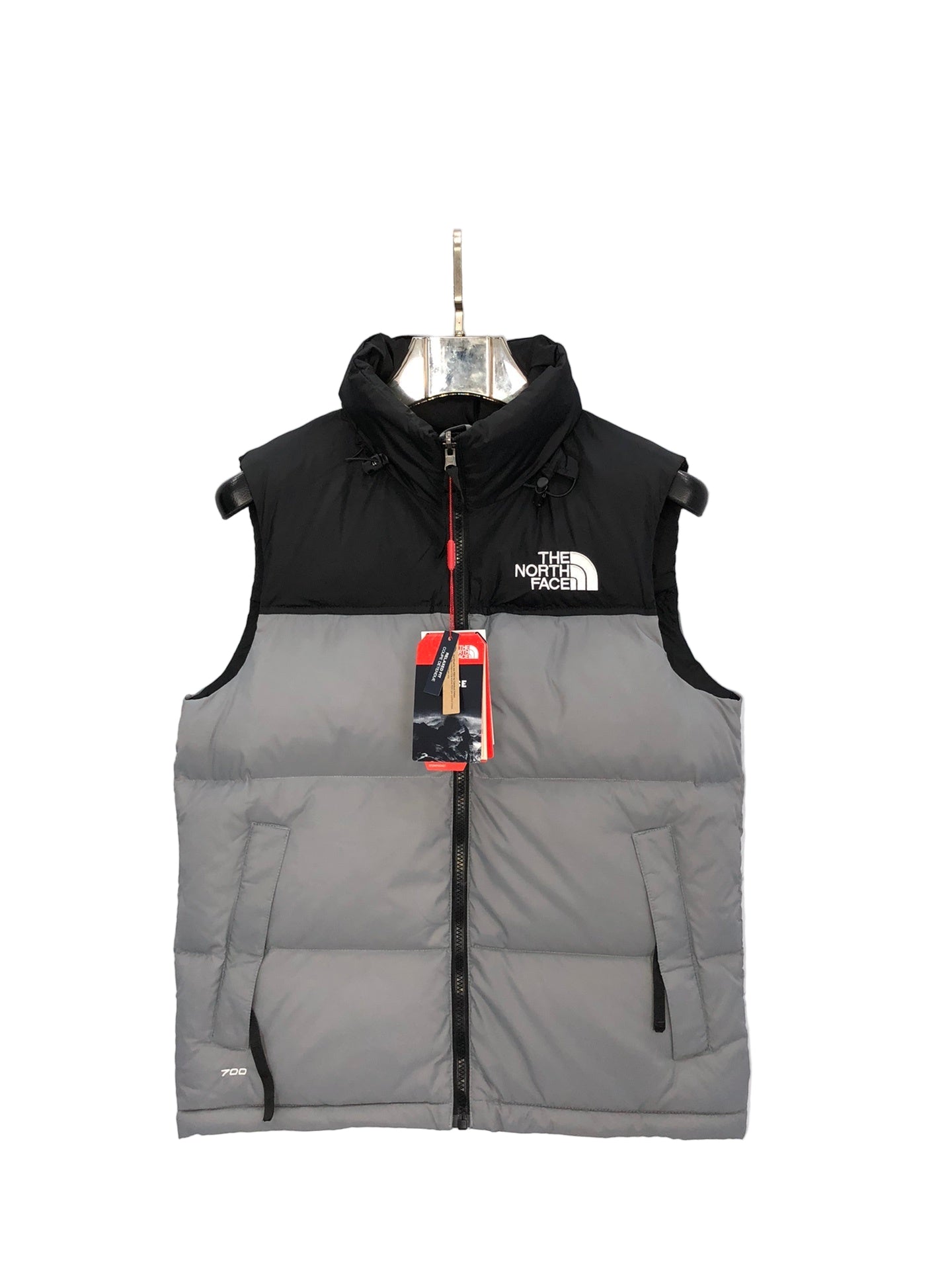 The North Face 700 Down Vest "Grey-Black"