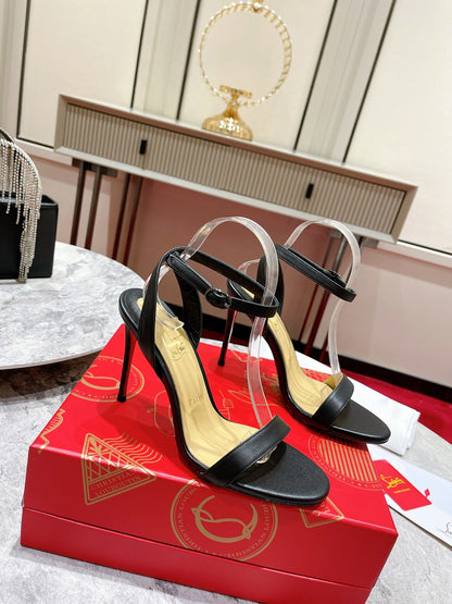 Christian Louboutin Loubigirl 100mm Platform Sandals "Black"