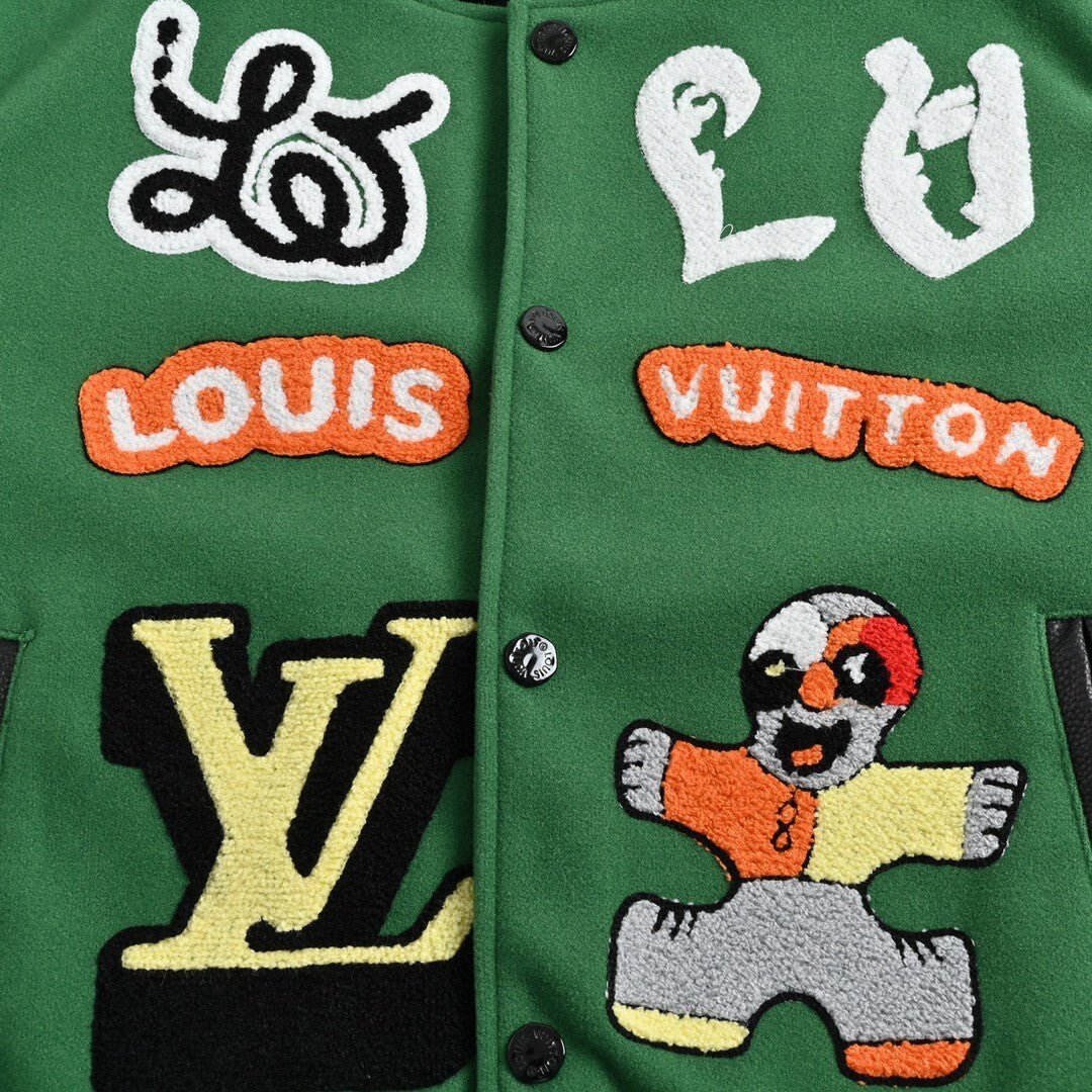 Louis Vuitton Varsity Bomber Jacket "Green"