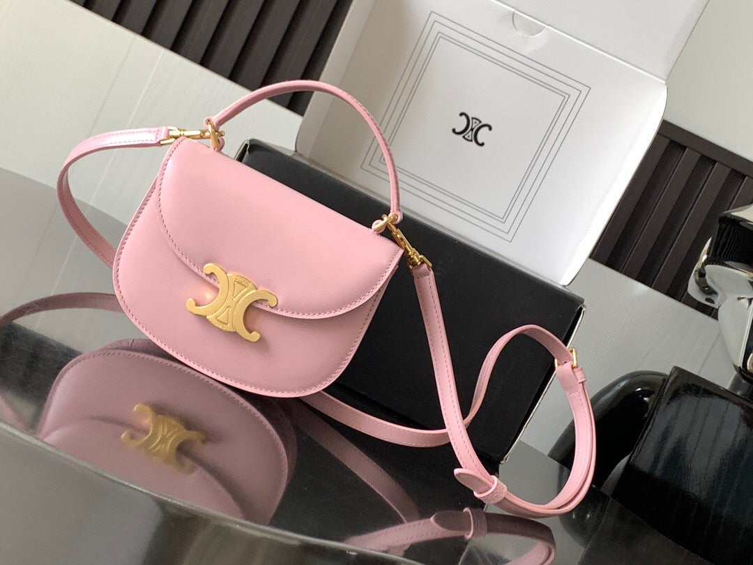 Celine Mini Besace Clea in Shiny Calfskin