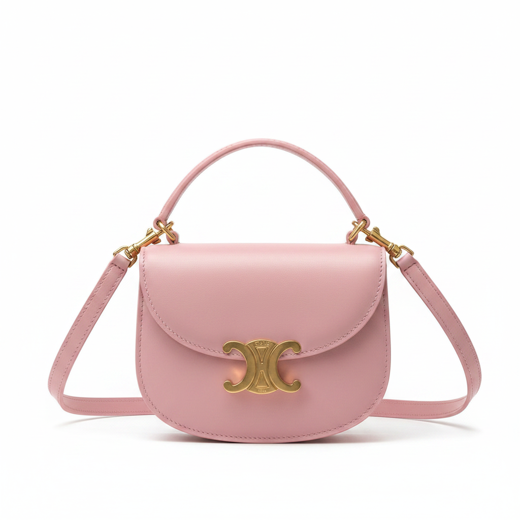 Celine Mini Besace Clea in Shiny Calfskin