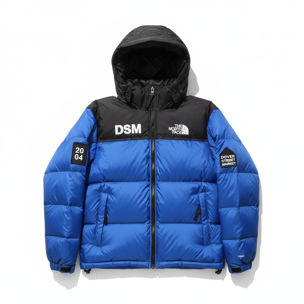 Dover Street Market x The North Face 700 Down Jacket "Blue-Black"