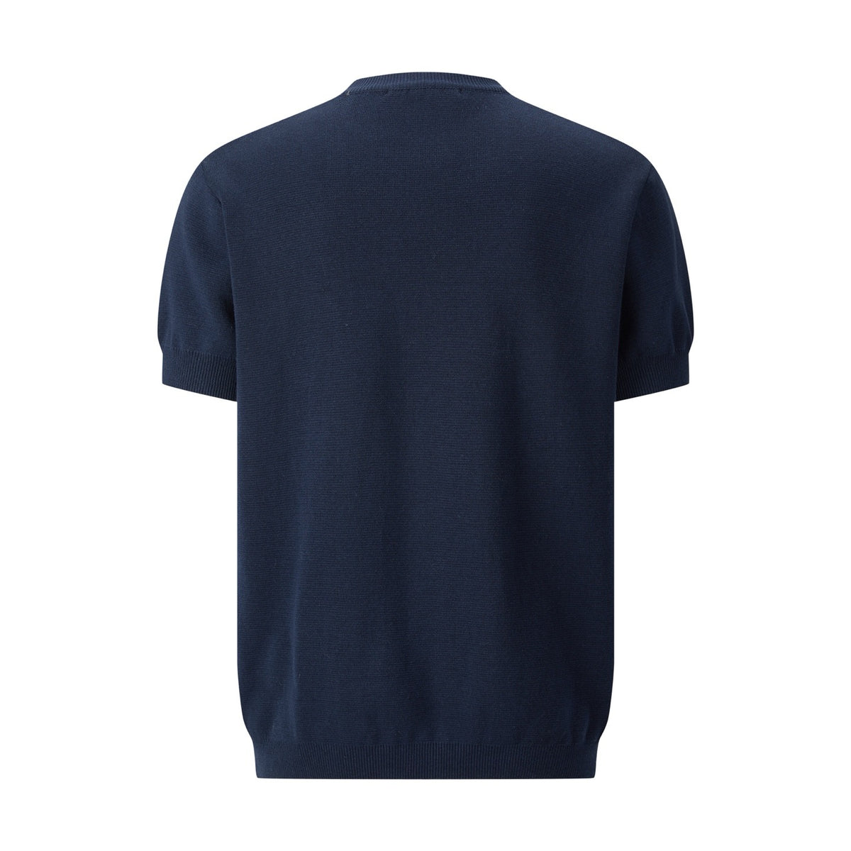 Gucci Knit Cotton T-shirt with Embroidery "Navy"