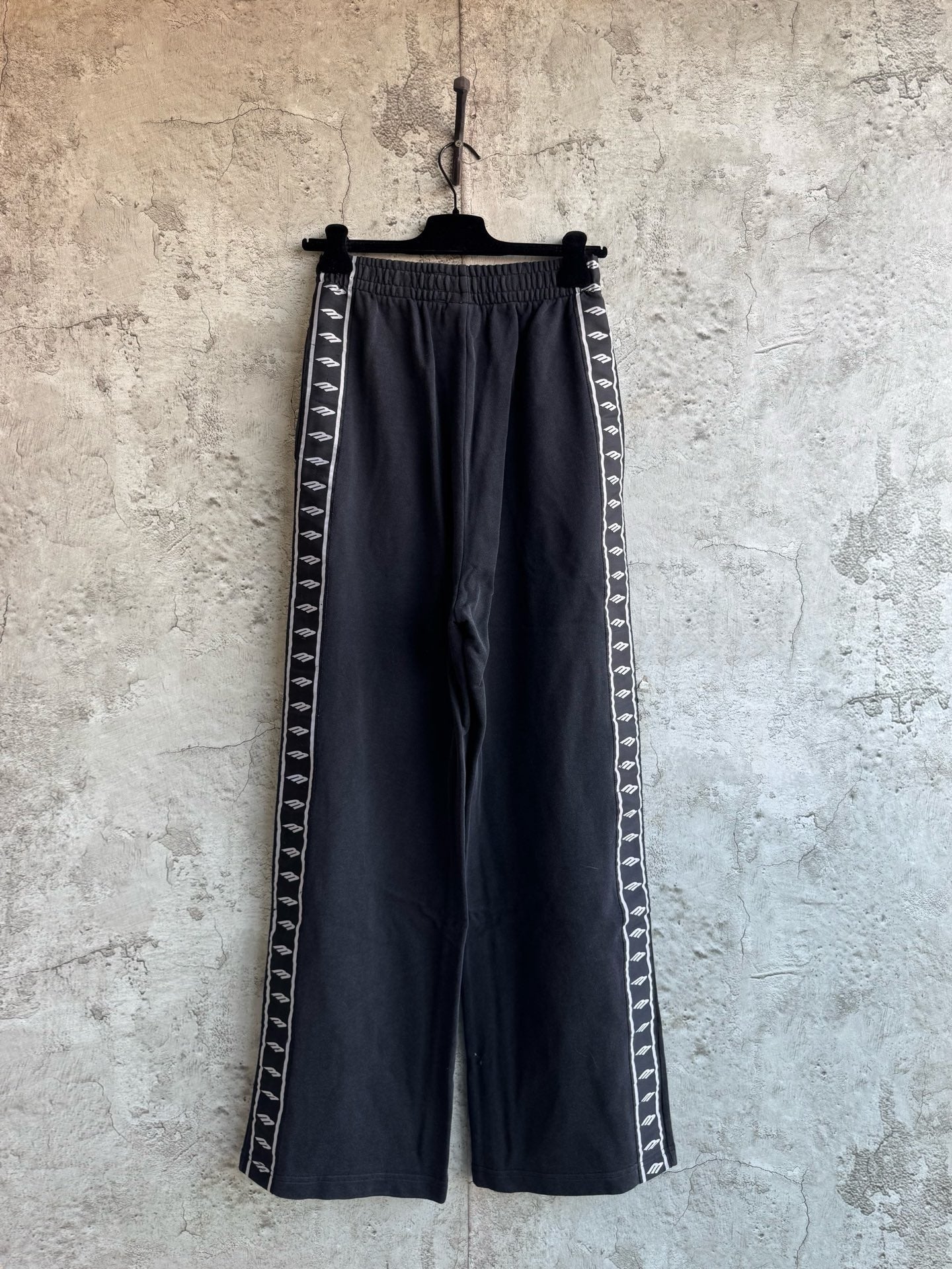 Balenciaga Stripe Baggy Pants "Washed Black-Grey"