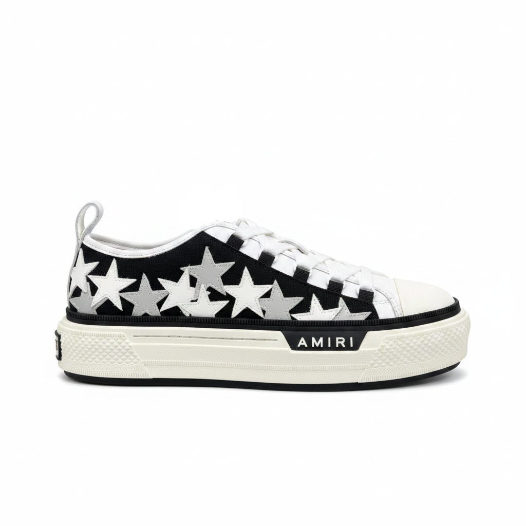 Amiri Court Low "Black-White Stars"