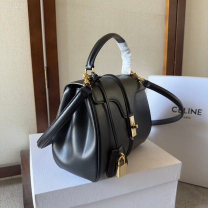 Celine Small 16 Bag in Natural Calfskin "Black"