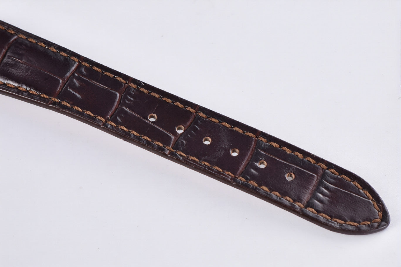 Patek Philippe Calatrava 38mm Gold Brown Leather White Dial