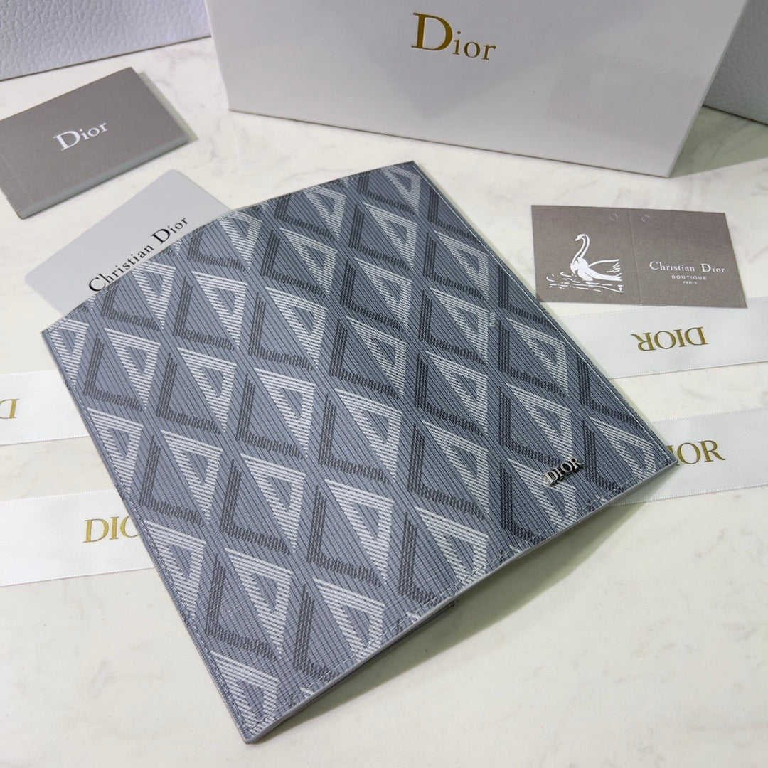 Dior Long Wallet CD Diamond Coated Canvas