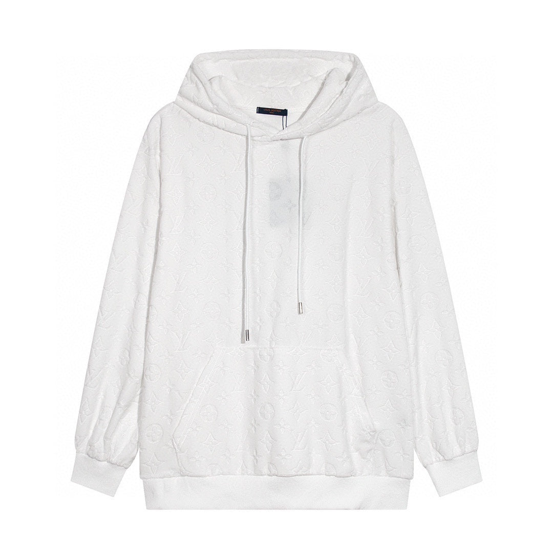 Louis Vuitton Velour Jacquard Hoodie "White"