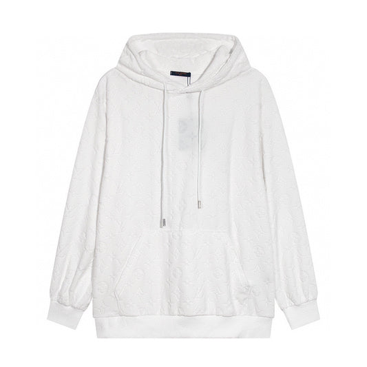 Louis Vuitton Velour Jacquard Hoodie "White"
