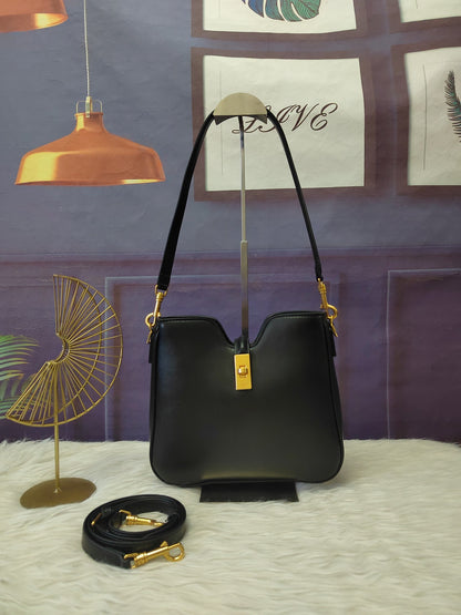 Celine Small Camille 16 Soft Bag in Smooth Calfskin "Black"