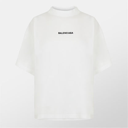 Balenciaga Embroidered Logo T-Shirt "White"