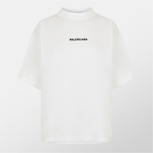 Balenciaga Embroidered Logo T-Shirt "White"