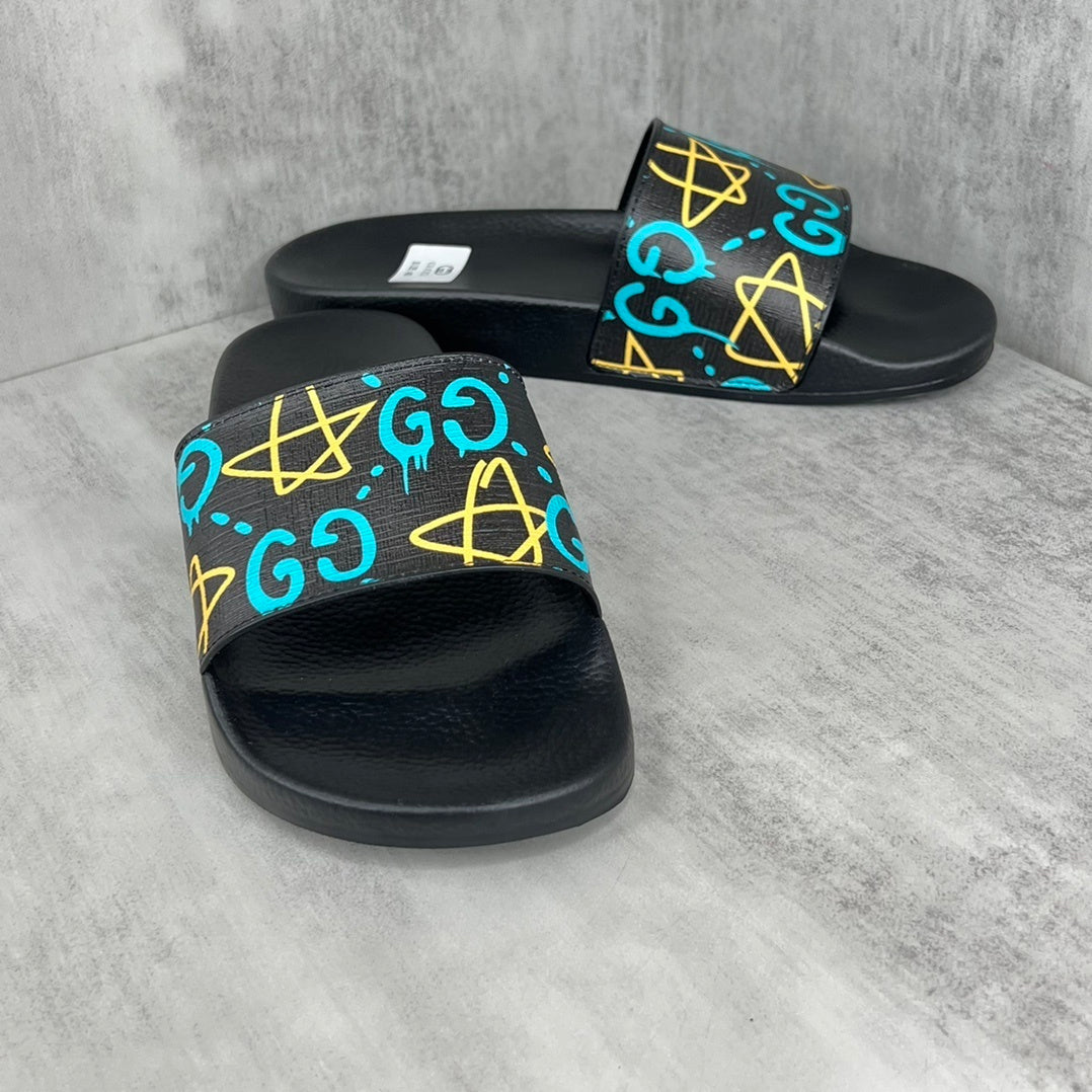 Gucci Ghost Slides "Star Print Black"