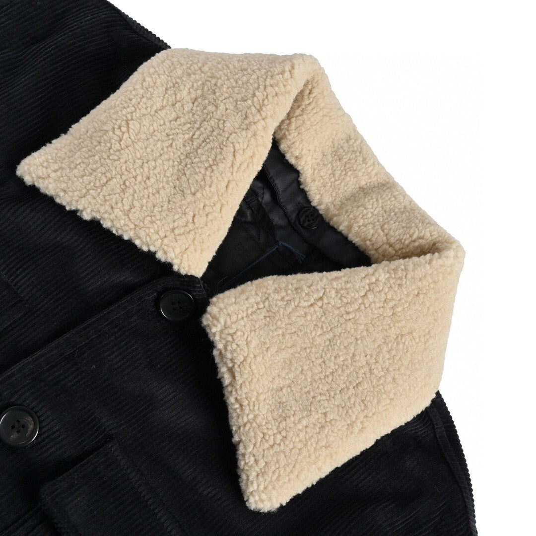 Prada Shearling-Collar Jacket "Black"