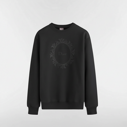 Dior Médaillon Sweatshirt "Black Cotton Fleece"