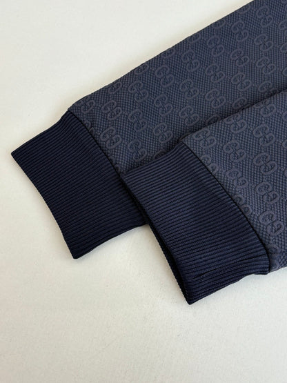Gucci GG Technical Jersey Zip Jacket "Navy Blue"