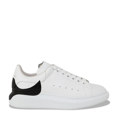 Alexander McQueen Oversized "Drop Heel Counter Print-White-Black"