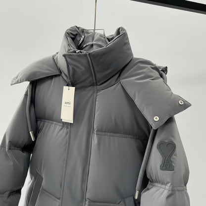 Ami Paris Down Jacket "Grey"